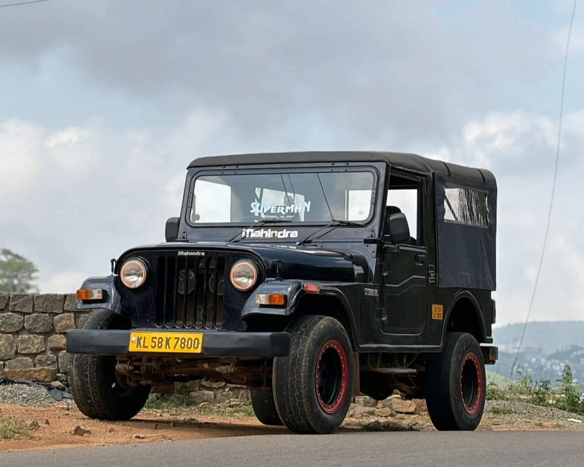 Team Soul Mahindra Thar on a Vagamon hill road