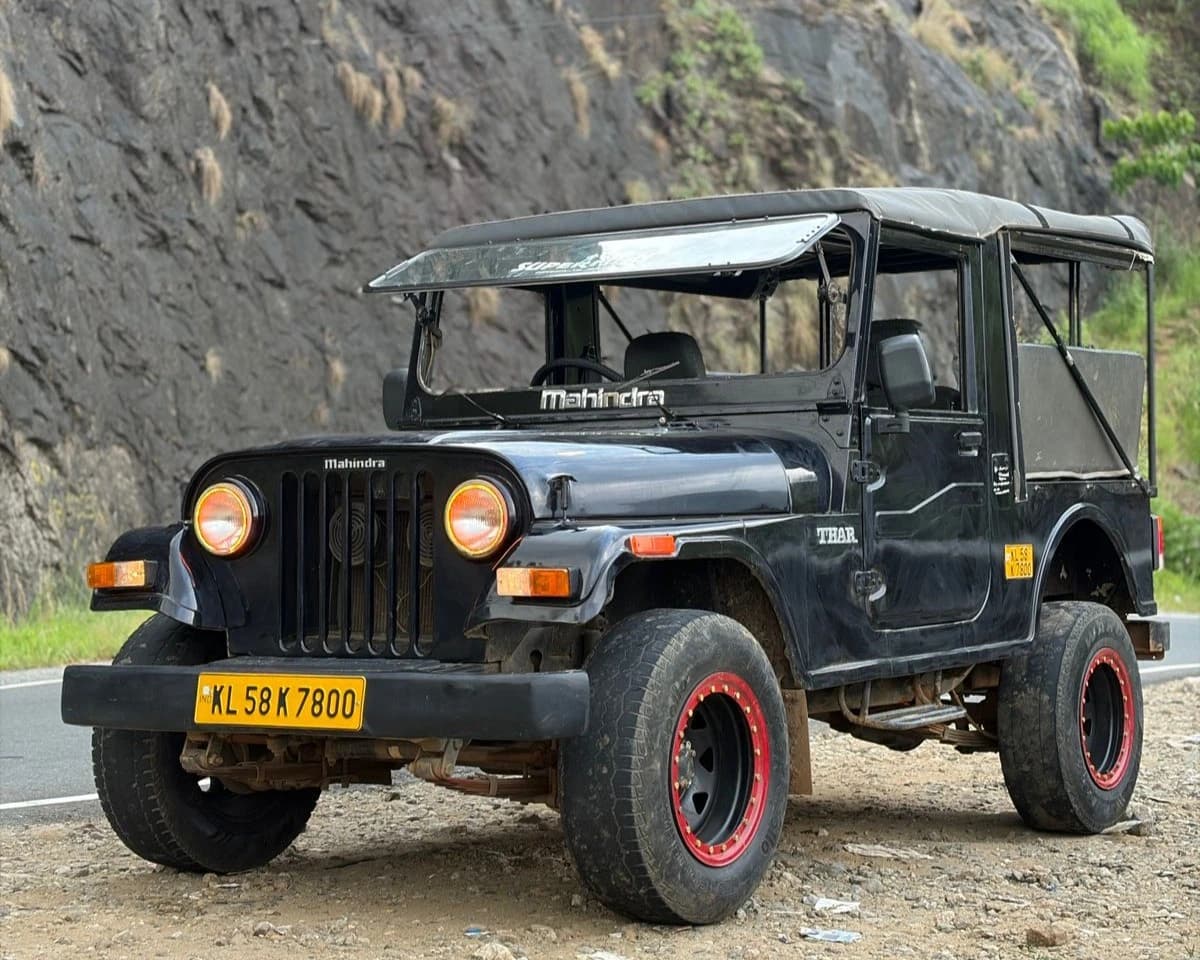 Team Soul Thar beside a rock cutting on the ghat road